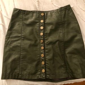 Vegan leather skirt